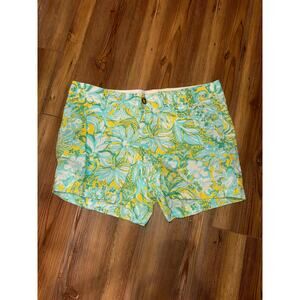 Lilly Pulitzer Callahan Shorts in a Dandelion Yellow Beach Gypsies size 10